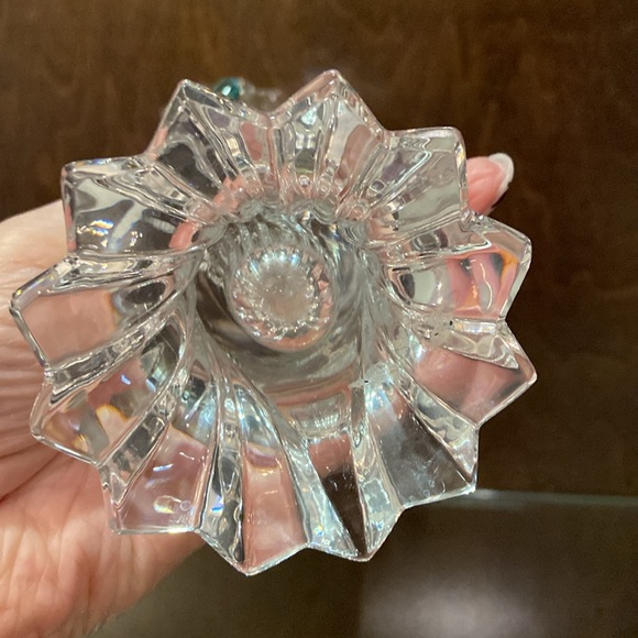 Vintage Crystal Vase, 9” tall - Picture 5 of 5